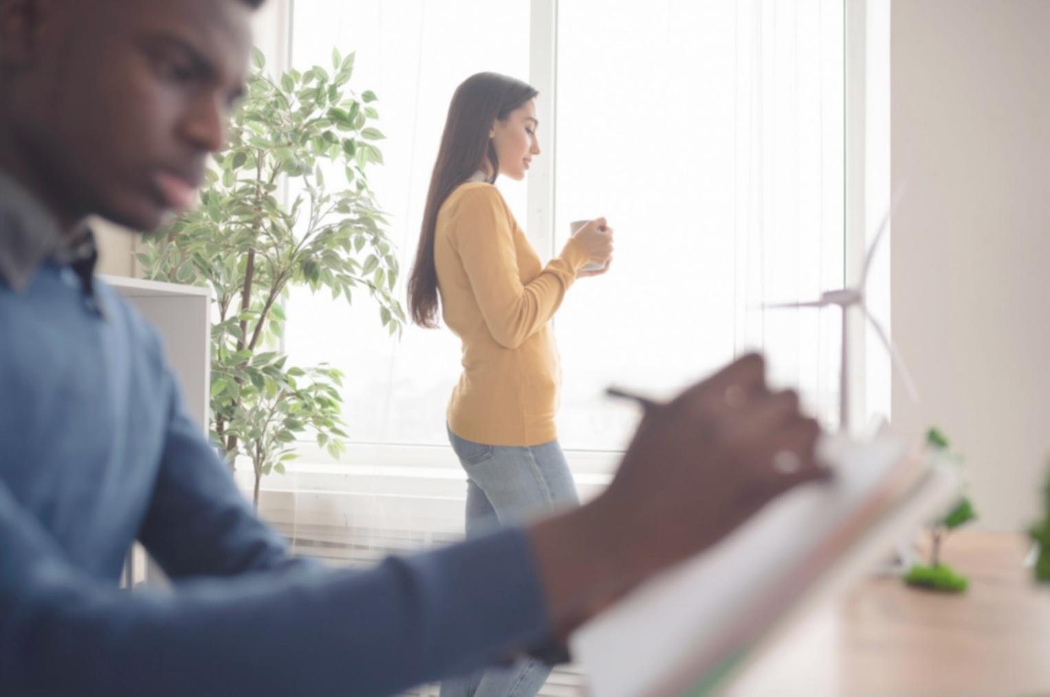 Session de travail avec un client